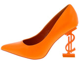 "Kash Doll" Orange Heels.