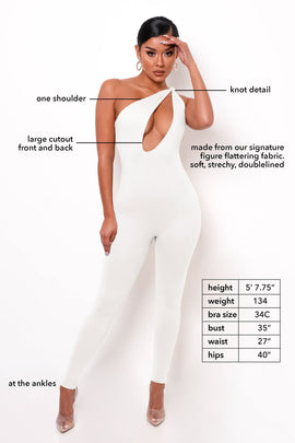 Curvy Figure Bodysuit White
