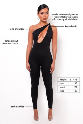 Curvy Figure Bodysuit Black
