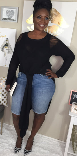 Slit and Knit Sweater