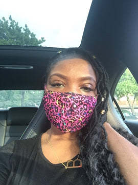 Pink Leopard Mask