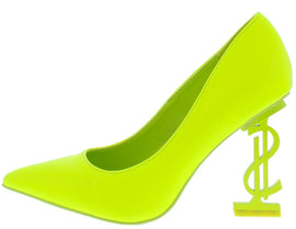 "Kash Doll" Lime Heels.